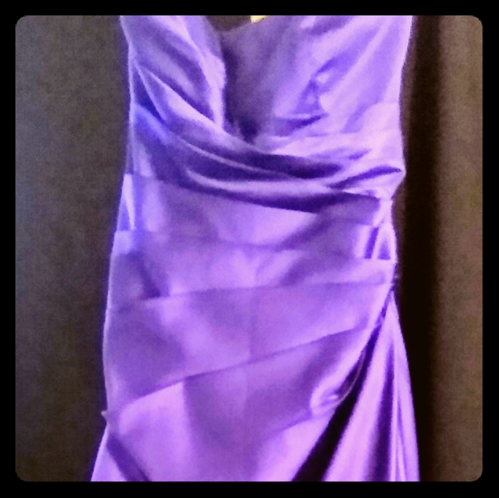 David's Bridal Strapless Dress